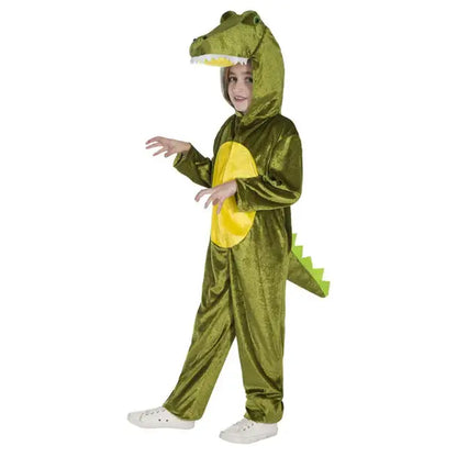 Crocodile Costume Jumpsuit with Hood for Kids 1