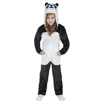 Panda Costume Kids Dress Up Jumpsuit with Hood 1