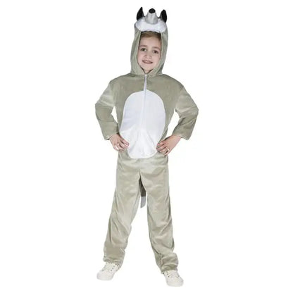 Wolf Costume Kids Dress Up Jumpsuit with Hood 1