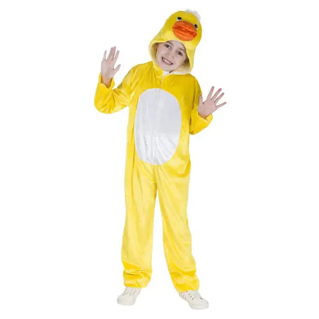 Duck Costume Kids Dress Up Jumpsuit with Hood 1