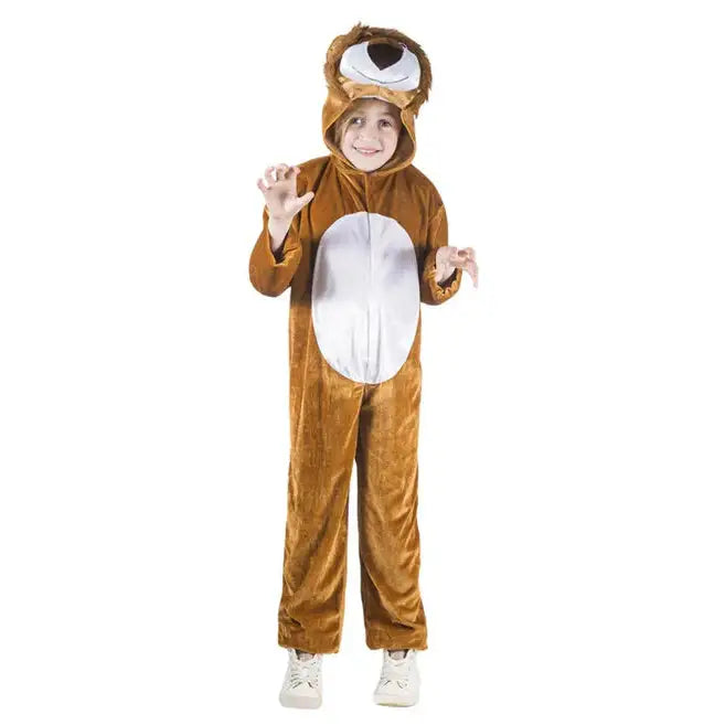 Lion Costume Kids Dress Up Jumpsuit with Hood 1