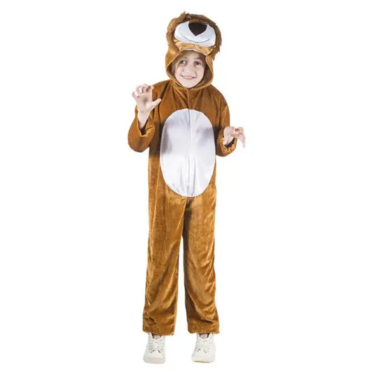 Lion Costume Kids Dress Up Jumpsuit with Hood 1