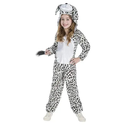Dalmation Costume Kids Dress Up Jumpsuit with Hood 1