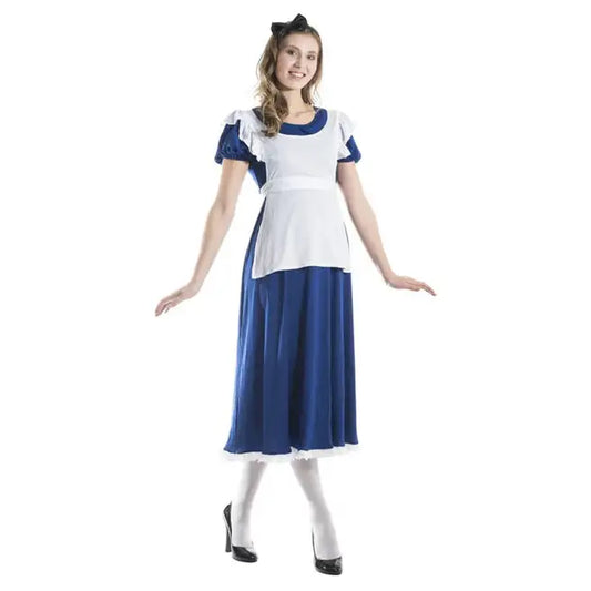 Adult Alice Costume Longer Length Dress and Headband 1