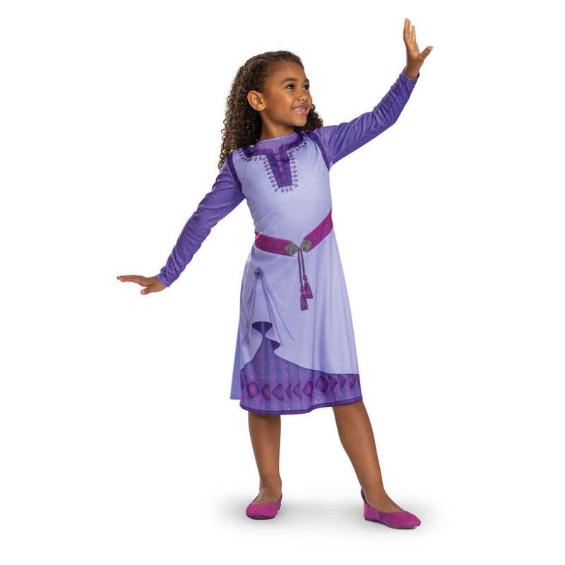 Disney Wish Asha Basic Costume Purple Dress 1