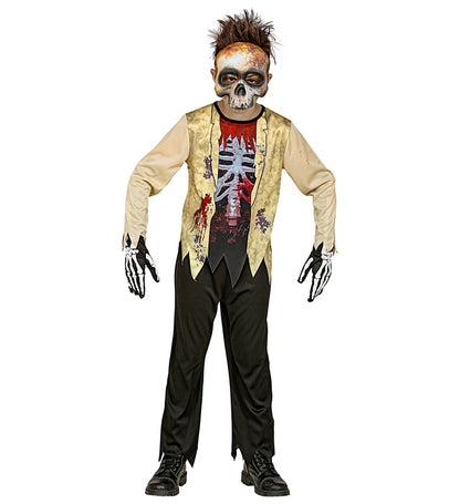 Zombie Skeleton  Shirt, Pants, Mask 