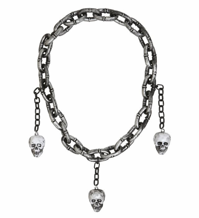 Chain Necklace With Skulls