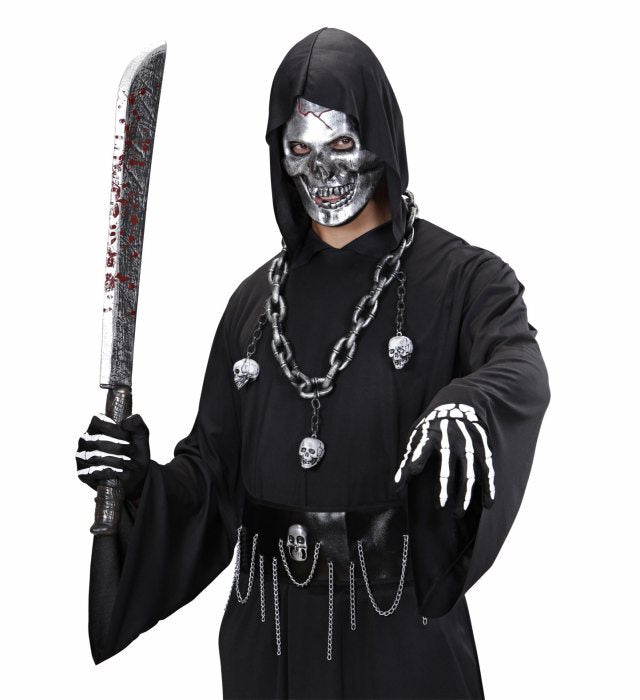 Chain Necklace With Skulls