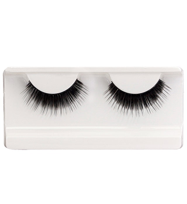 Black Thick Eyelashes In Box With Glass Bottle Glue