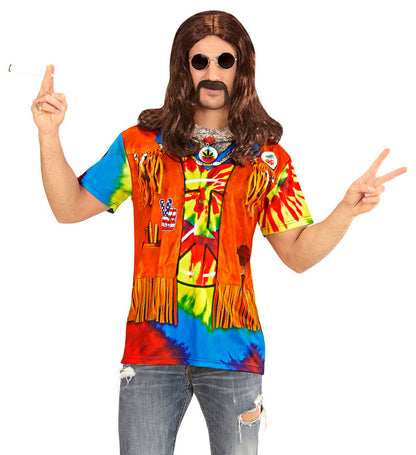 Hippie  Photorealistic Sublimation Printed T-Shirt 