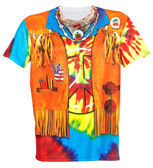 Hippie  Photorealistic Sublimation Printed T-Shirt 