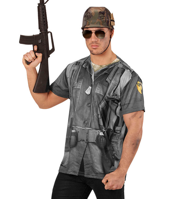 Soldier  Photorealistic Sublimation Printed T-Shirt 