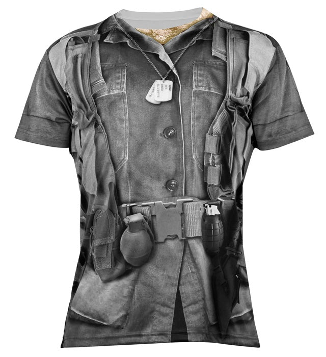 Soldier  Photorealistic Sublimation Printed T-Shirt 