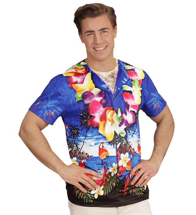 Hawaiian  Photorealistic Sublimation Printed T-Shirt 