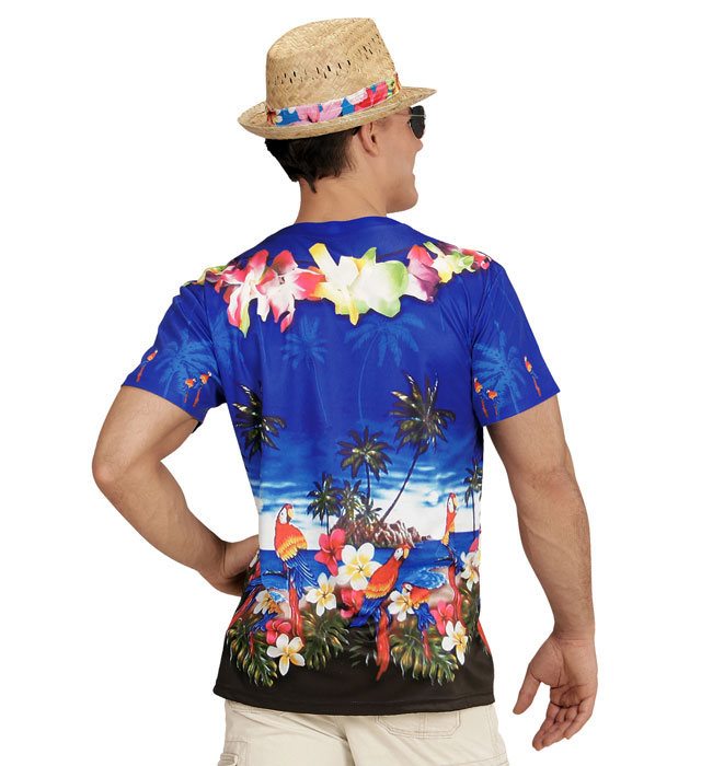 Hawaiian  Photorealistic Sublimation Printed T-Shirt 
