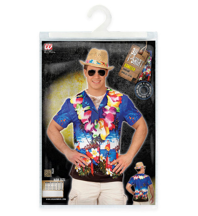 Hawaiian  Photorealistic Sublimation Printed T-Shirt 