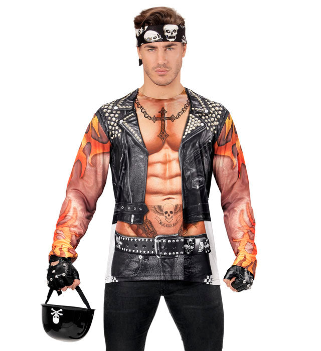 Rocker / Biker  Photorealistic Sublimation Printed T-Shirt 