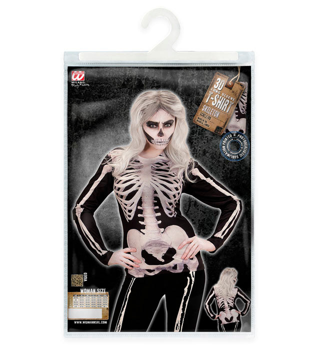 Skeleton Woman  Long Sleeve T-Shirt 