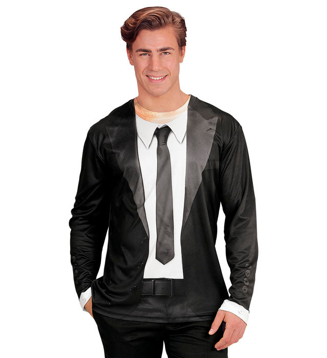 Blues Man  Photorealistic Sublimation Printed Long Sleeve T-Shirt 