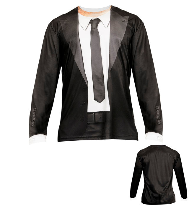 Blues Man  Photorealistic Sublimation Printed Long Sleeve T-Shirt 