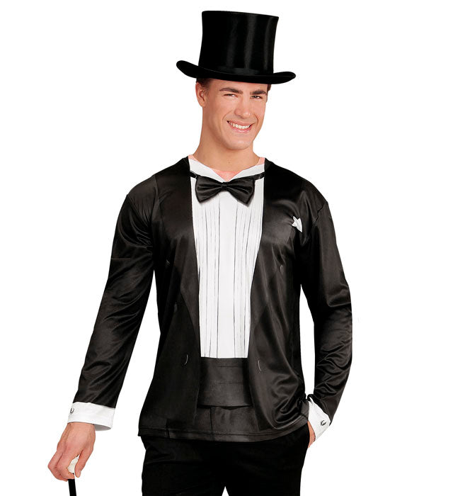 Tuxedo  Photorealistic Sublimation Printed Long Sleeve T-Shirt 