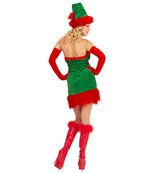 Santa'S Little Helper Elf  Dress, Belt, Hat 