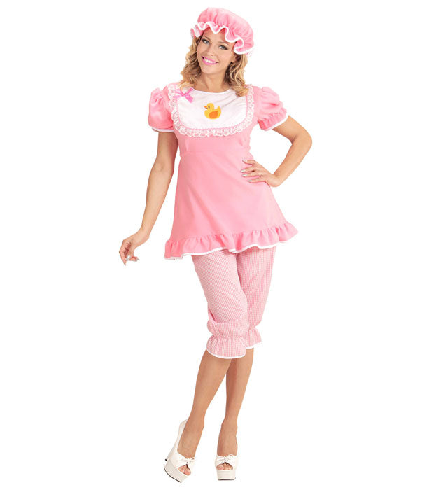 Baby Girl  Dress With Bib, Pantaloons, Bonnet 