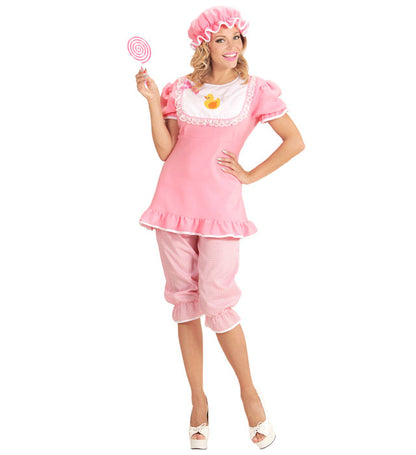 Baby Girl  Dress With Bib, Pantaloons, Bonnet 