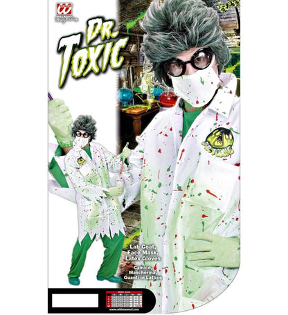 Dr. Toxic  Lab Coat, Face Mask, Latex Gloves 