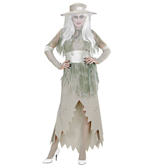 Ghostly Lady  Dress, Hat, Capelet, Belt, Gloves 