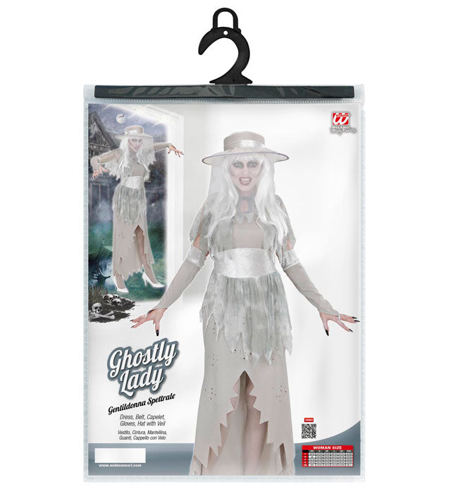 Ghostly Lady  Dress, Hat, Capelet, Belt, Gloves 