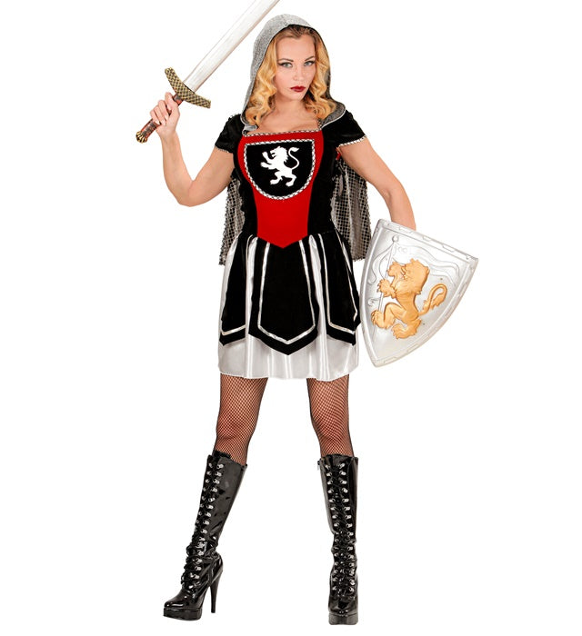 Royal Knight  Dress With Hooded Cape 