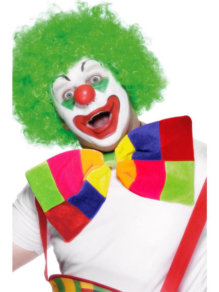 Jumbo Bow Tie Bright Coloured Adult Clown Costume Accessory 1