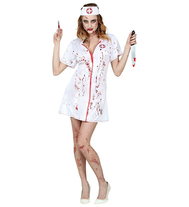Zombie Nurse  Dress, Headpiece 