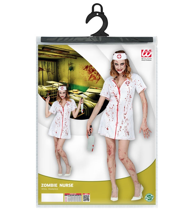 Zombie Nurse  Dress, Headpiece 