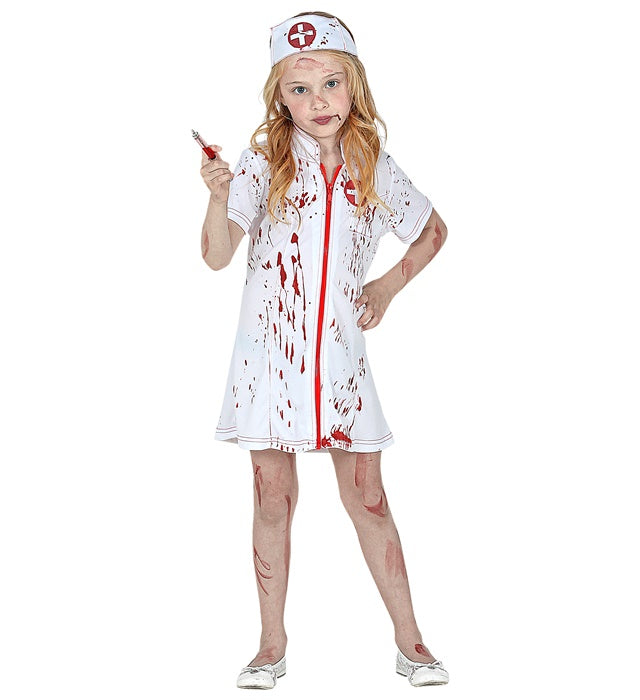 Zombie Nurse  Dress, Headpiece 