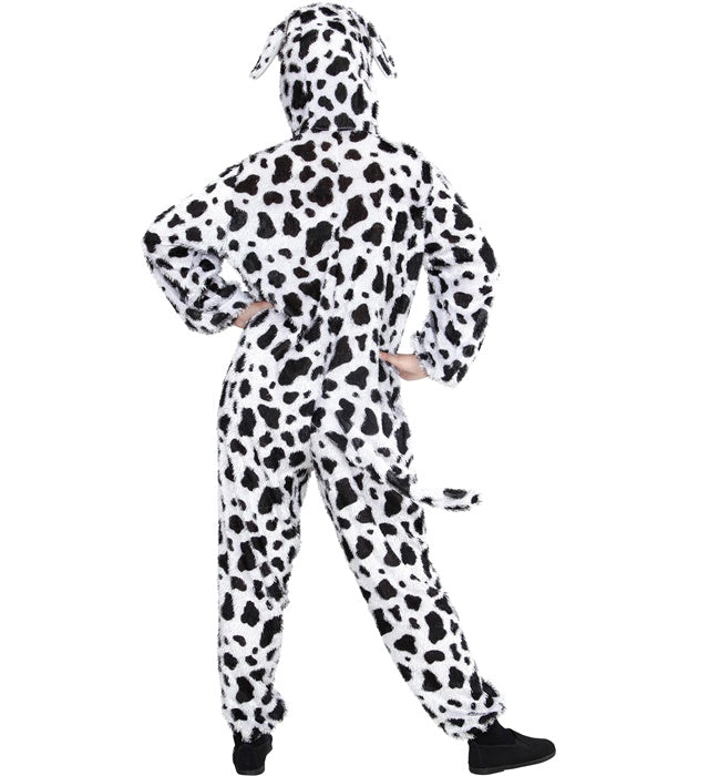 Funny Dalmatian  Hooded Jumpsuit With Mask 
