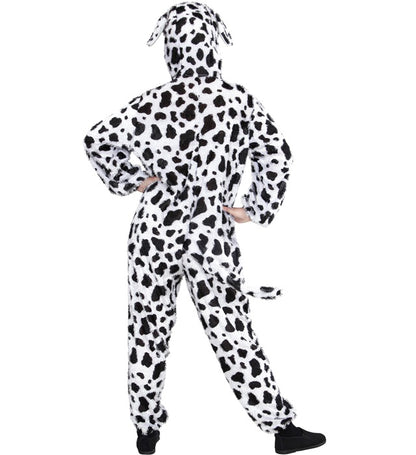 Funny Dalmatian  Hooded Jumpsuit With Mask 