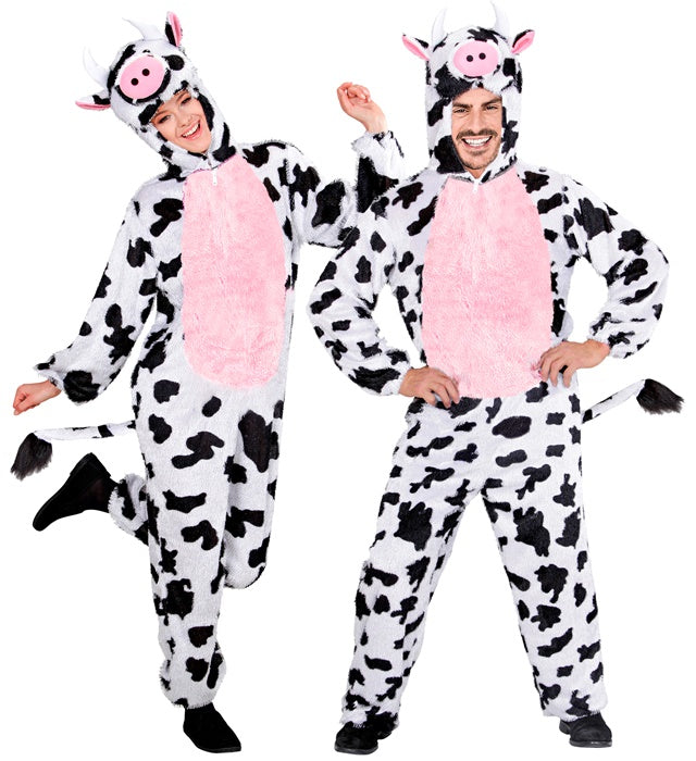 Funny Cow  Hooded Jumpsuit With Mask 