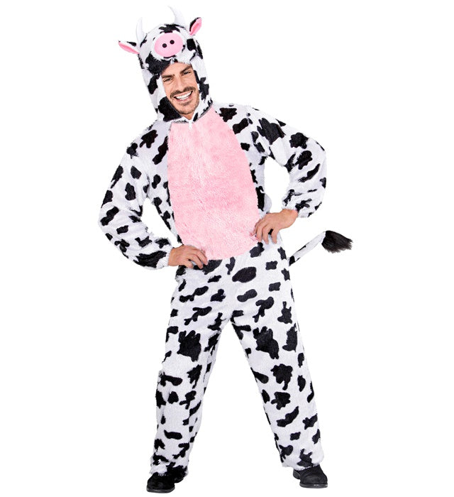 Funny Cow  Hooded Jumpsuit With Mask 