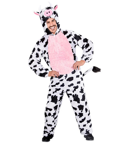 Funny Cow  Hooded Jumpsuit With Mask 