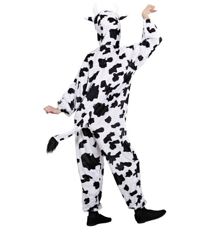 Funny Cow  Hooded Jumpsuit With Mask 