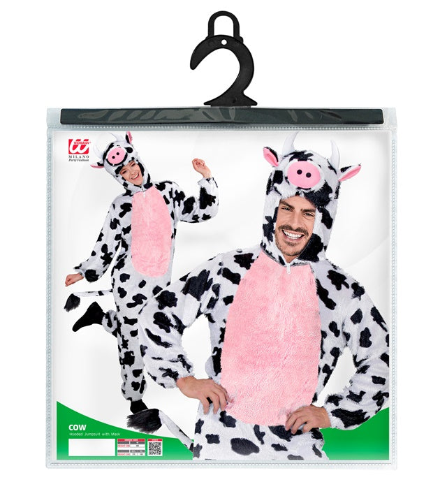 Funny Cow  Hooded Jumpsuit With Mask 