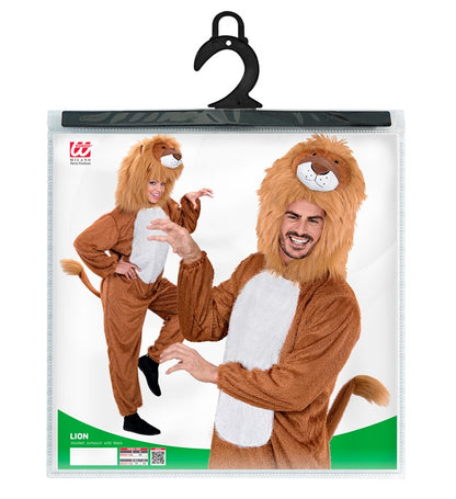 Funny Lion  Hooded Jumpsuit With Mask 
