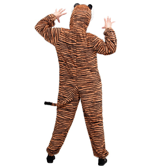 Funny Tiger  Hooded Jumpsuit With Mask 