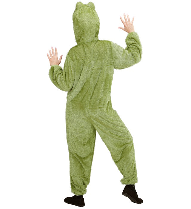 Funny Frog  Hooded Jumpsuit With Mask 