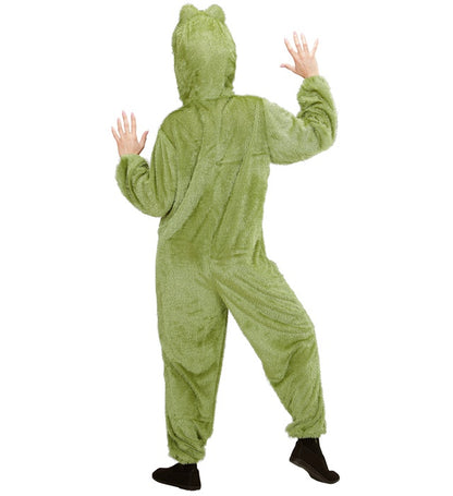 Funny Frog  Hooded Jumpsuit With Mask 