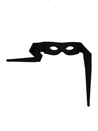 Bandit Eyemask with Tie Scarf Black Adult Superhero Costume Accessory 3