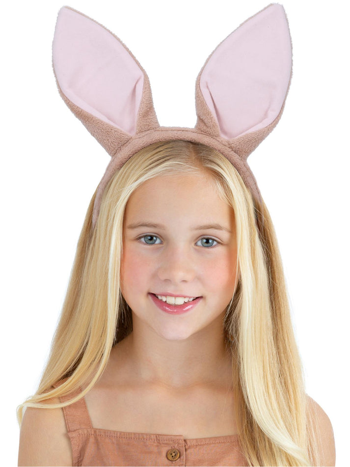Rabbit Headband Child Brown With Pink Ears Animal Costume Accessory