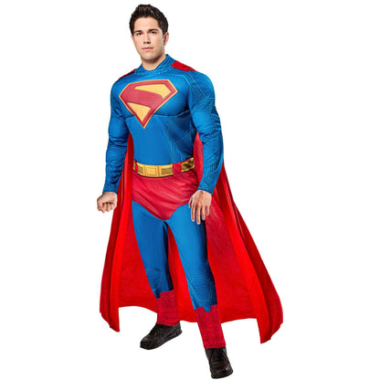Superman Mens Costume Deluxe Jumpsuit Cape Superhero 1
